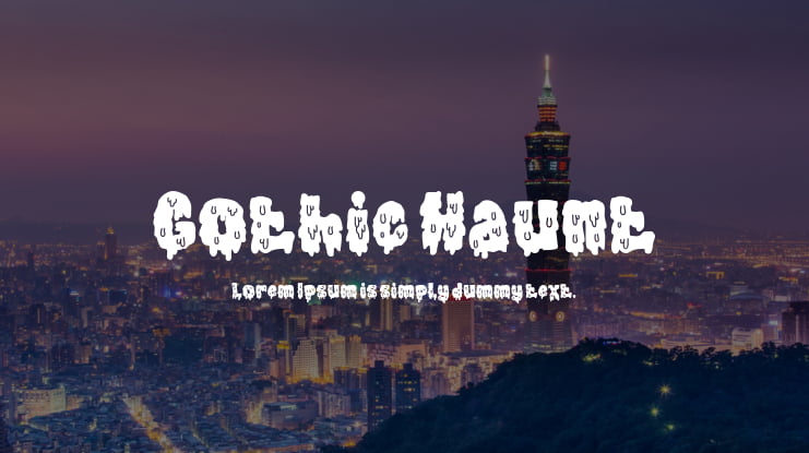 Gothic Haunt Font Family