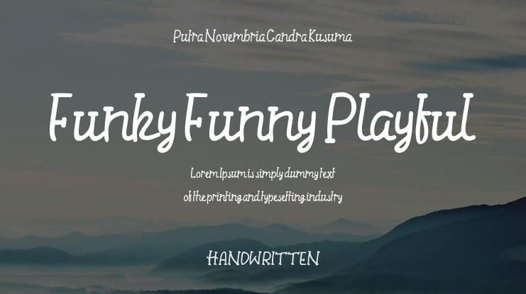 Funky Funny Playful Font Family