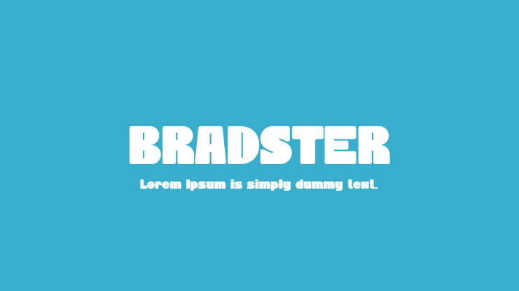 BRADSTER Font