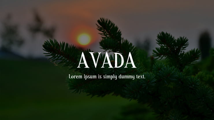 AVADA Font