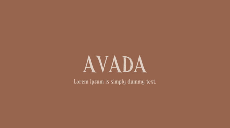 AVADA Font