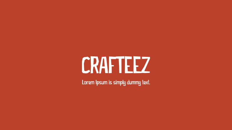 CRAFTEEZ Font