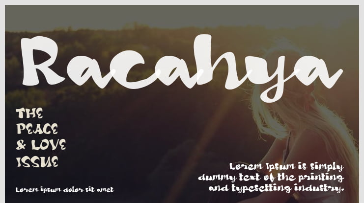 Racahya Font