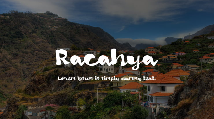 Racahya Font