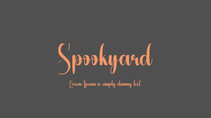 Spookyard Font