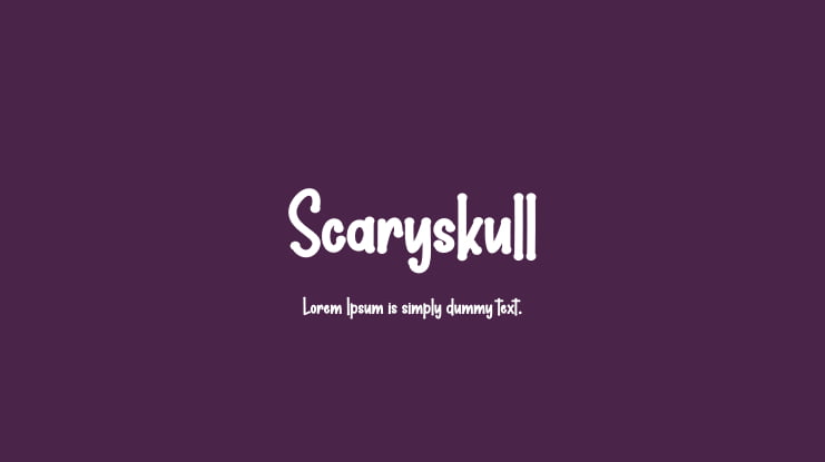 Scaryskull Font