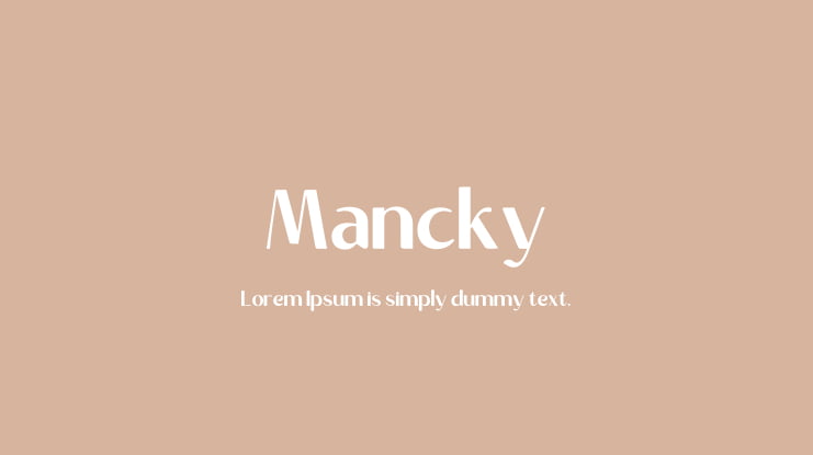 Mancky Font