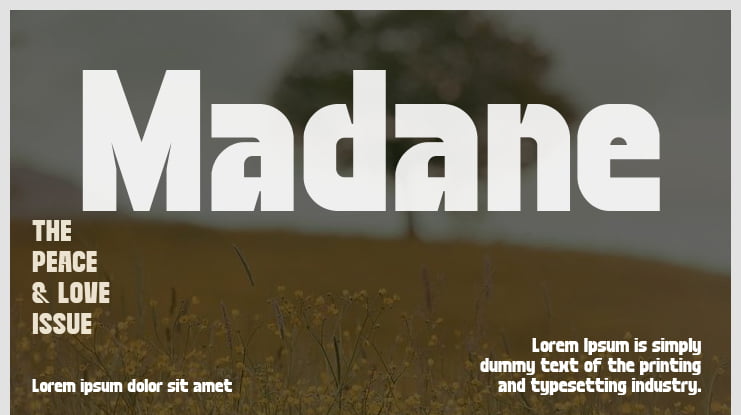 Madane Font