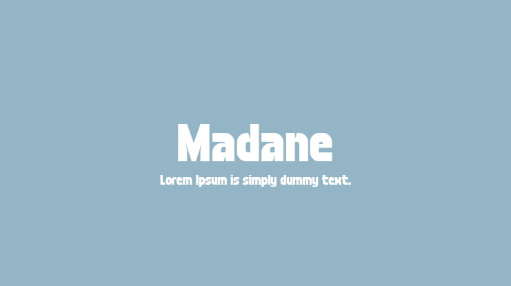 Madane Font