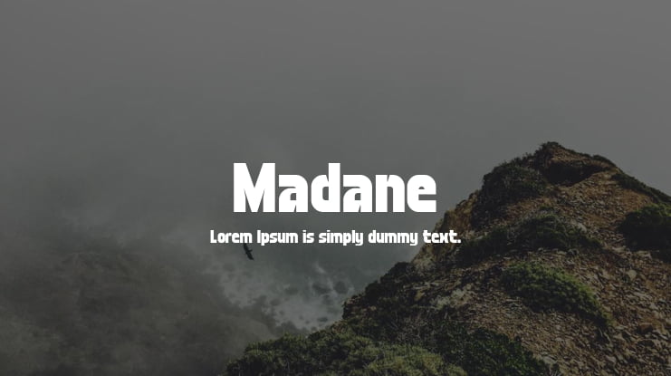 Madane Font