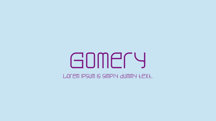 Gomery Font