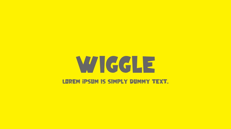 Wiggle Font