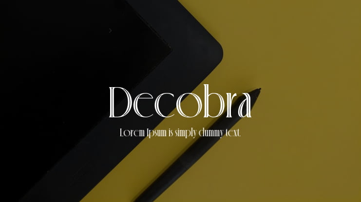 Decobra Font