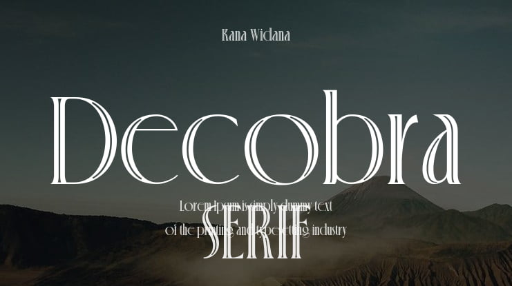 Decobra Font