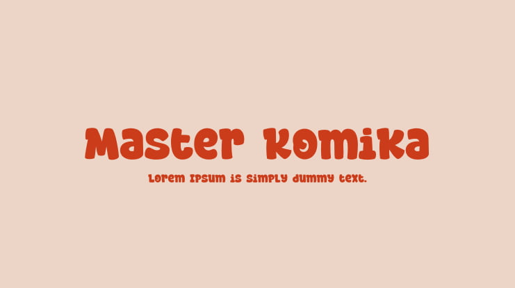 Master Komika Font Family