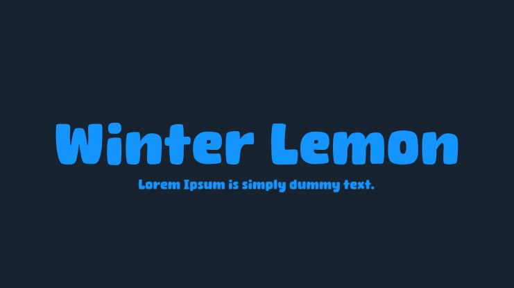 Winter Lemon Font