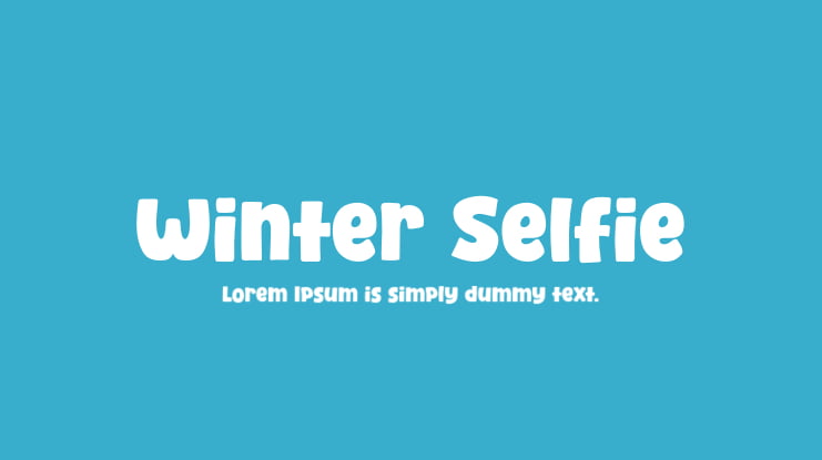 Winter Selfie Font