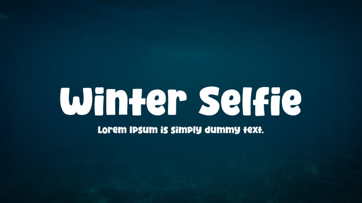 Winter Selfie Font