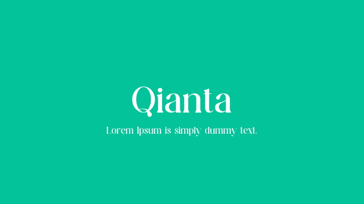 Qianta Font