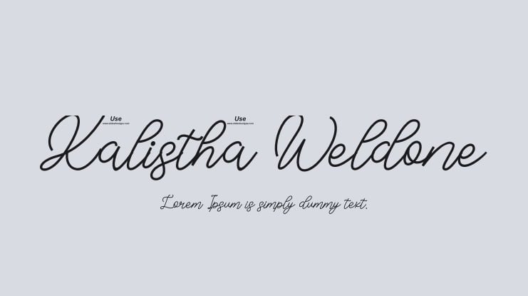 Kalistha Weldone Font