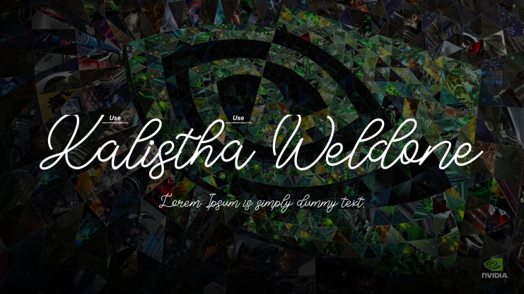 Kalistha Weldone Font