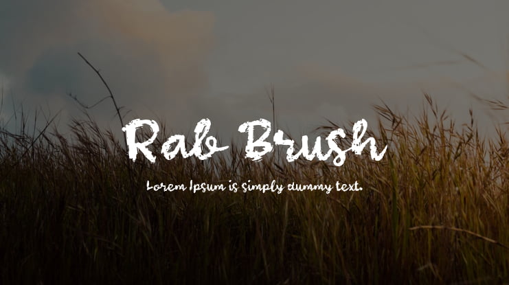 Rab Brush Font