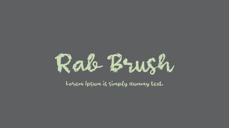 Rab Brush Font