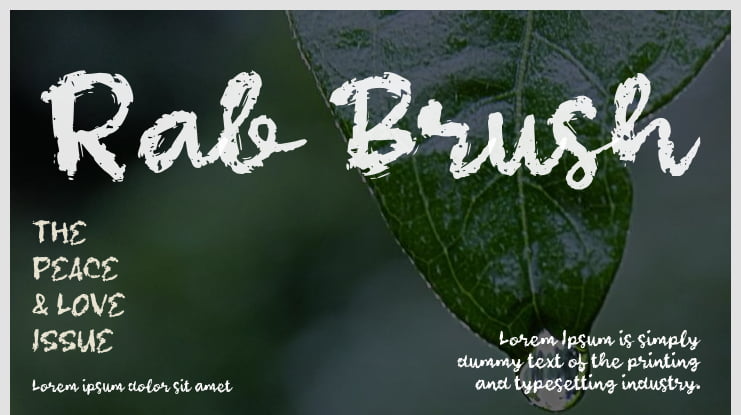 Rab Brush Font