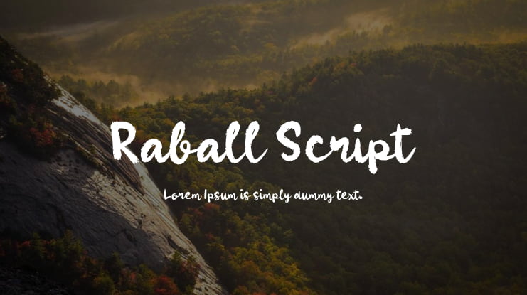 Raball Script Font