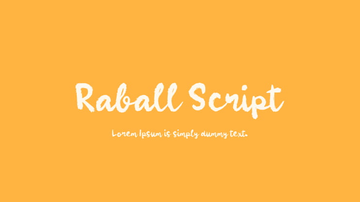 Raball Script Font