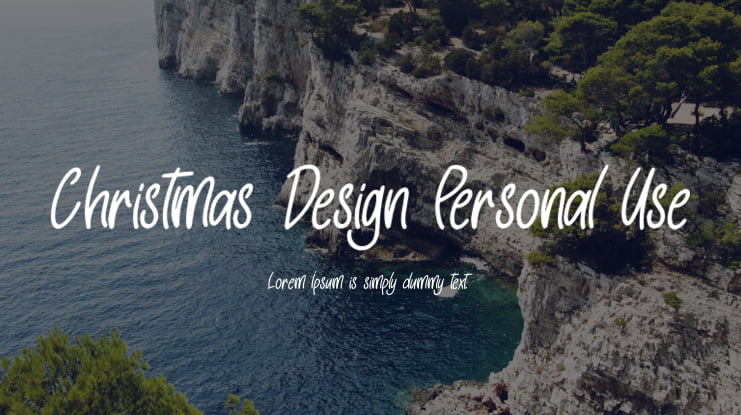 Christmas Design Personal Use Font