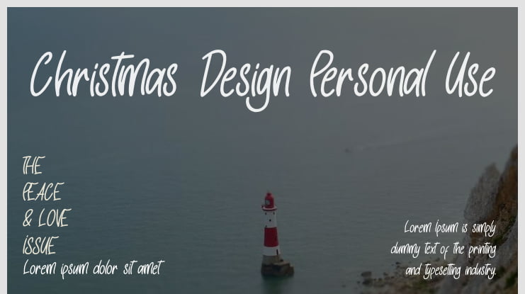 Christmas Design Personal Use Font