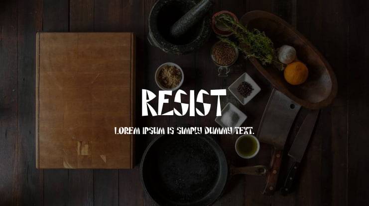 RESIST Font