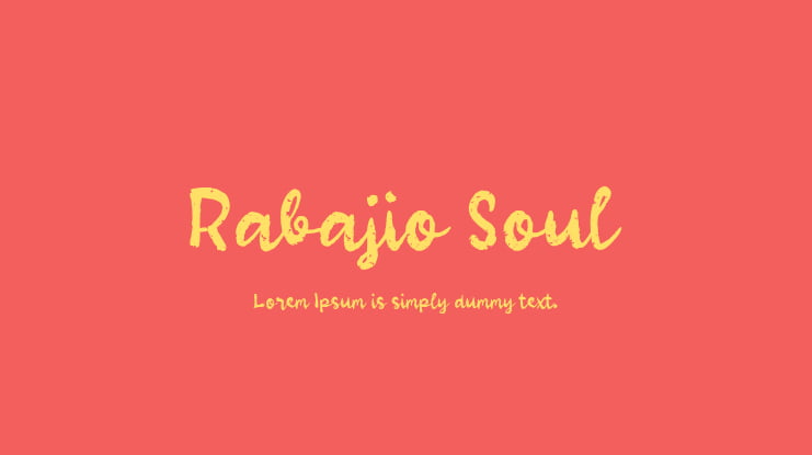 Rabajio Soul Font