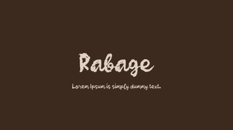 Rabage Font