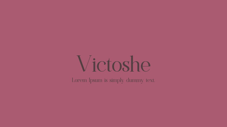 Victoshe Font