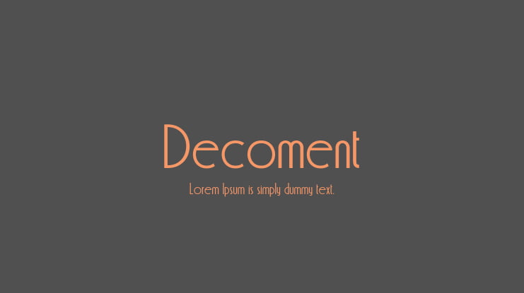 Decoment Font