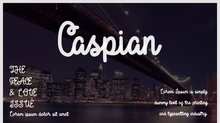 Caspian Font