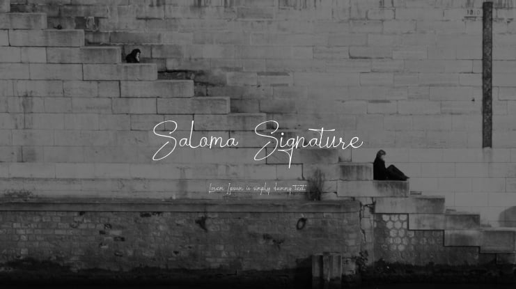 Saloma Signature Font Family