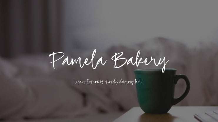 Pamela Bakery Font