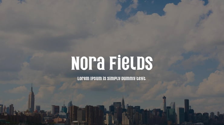 Nora Fields Font Family