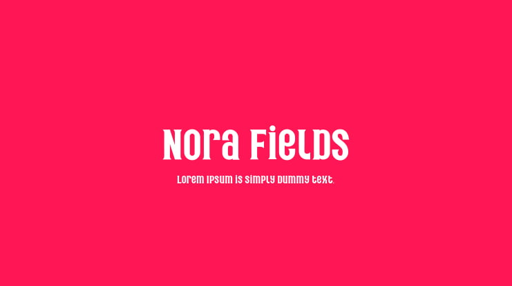 Nora Fields Font Family