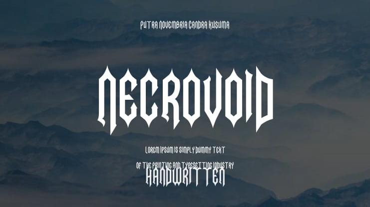 Necrovoid Font Family