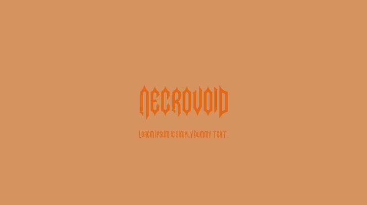 Necrovoid Font Family