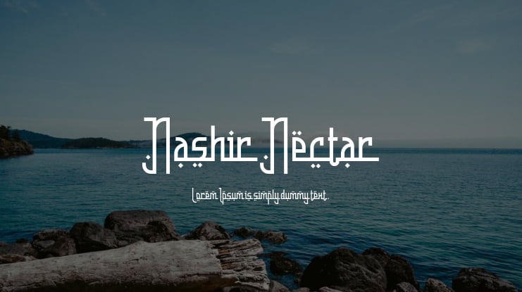 Nashir Nectar Font Family