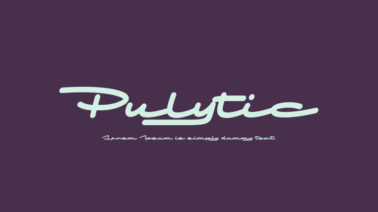 Pulytic Font