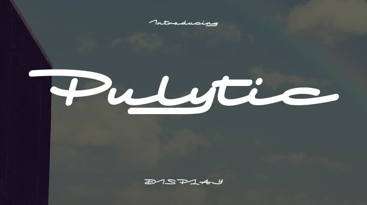 Pulytic Font