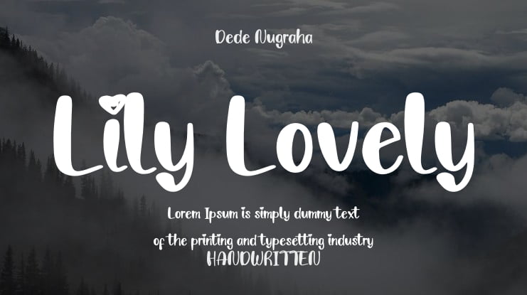 Lily Lovely Font