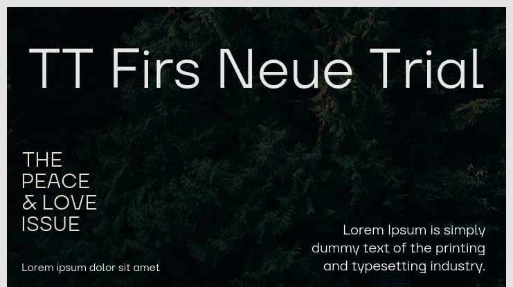 TT Firs Neue Trial Font Family