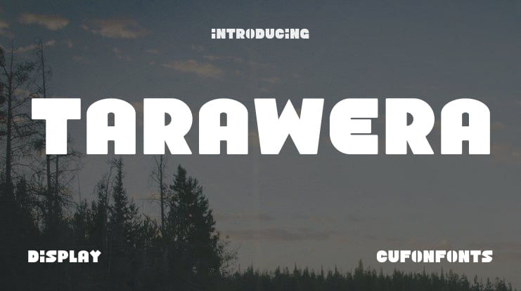 Tarawera Font